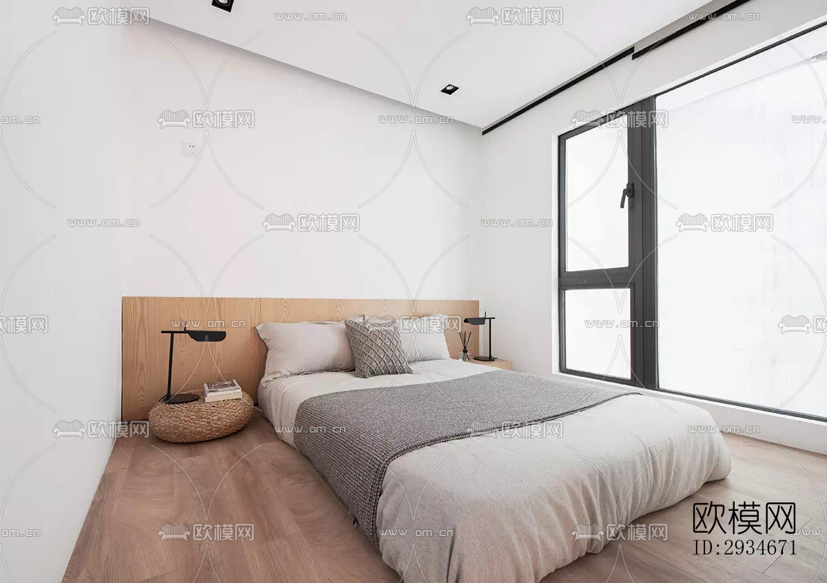 日式平层效果图下载（渲染图3）