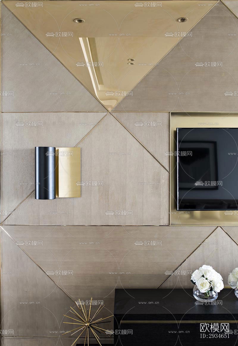 新中式平层效果图下载（渲染图6）