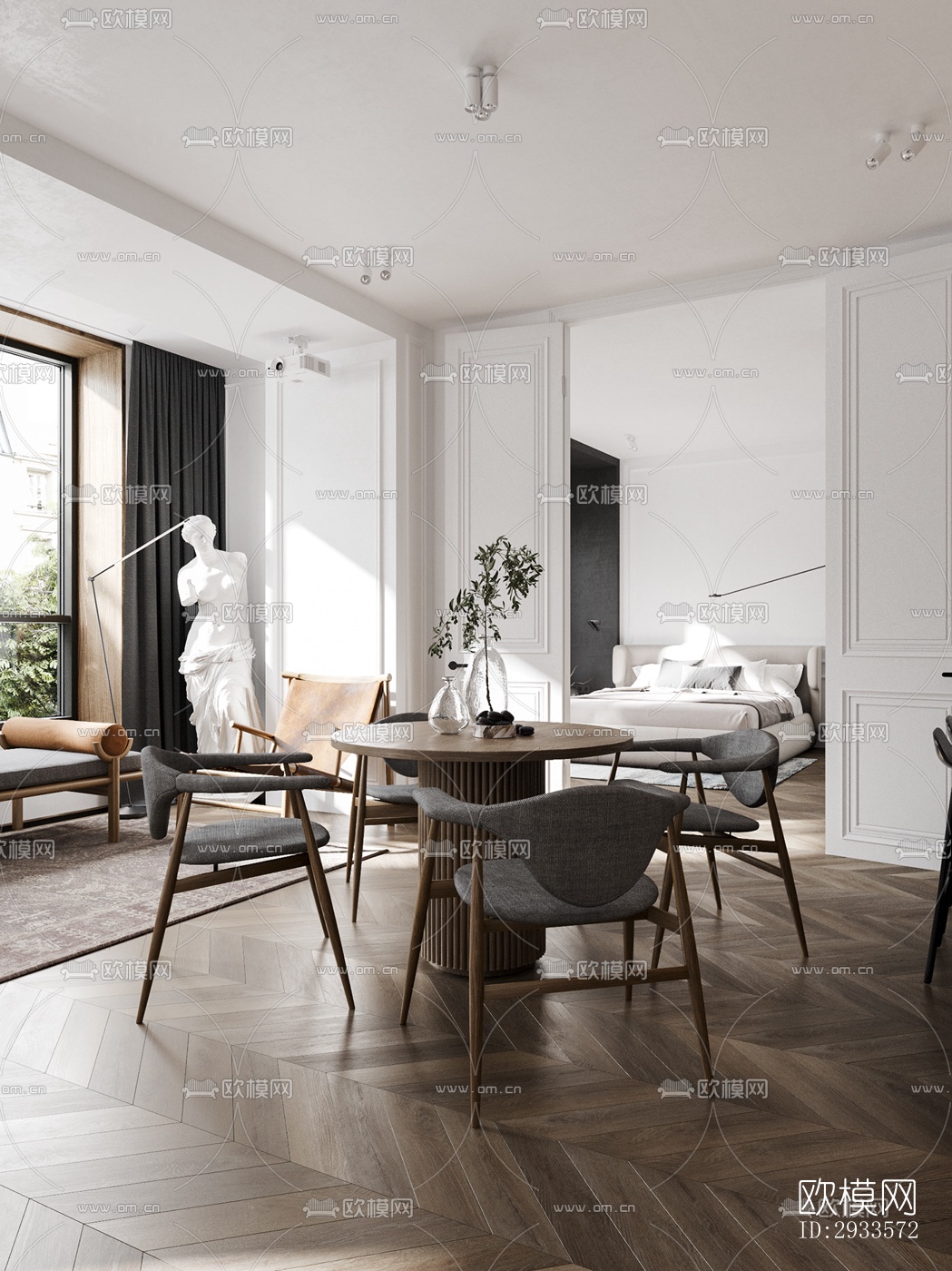 北欧公寓效果图下载（渲染图14）