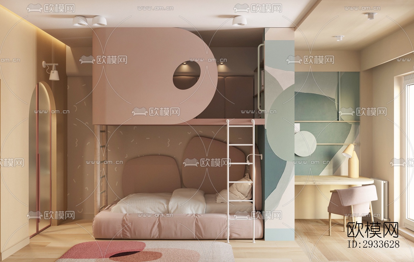 北欧公寓效果图下载（渲染图8）