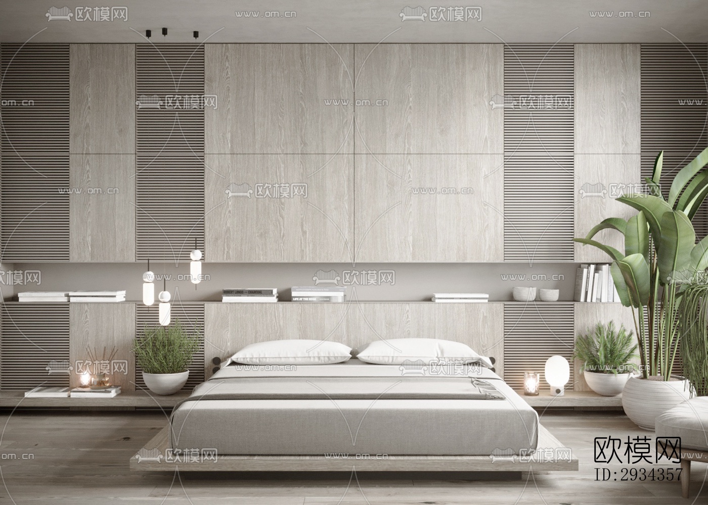 侘寂平层效果图下载（渲染图7）