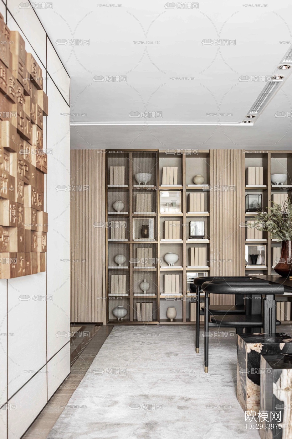 新中式别墅效果图下载（渲染图20）