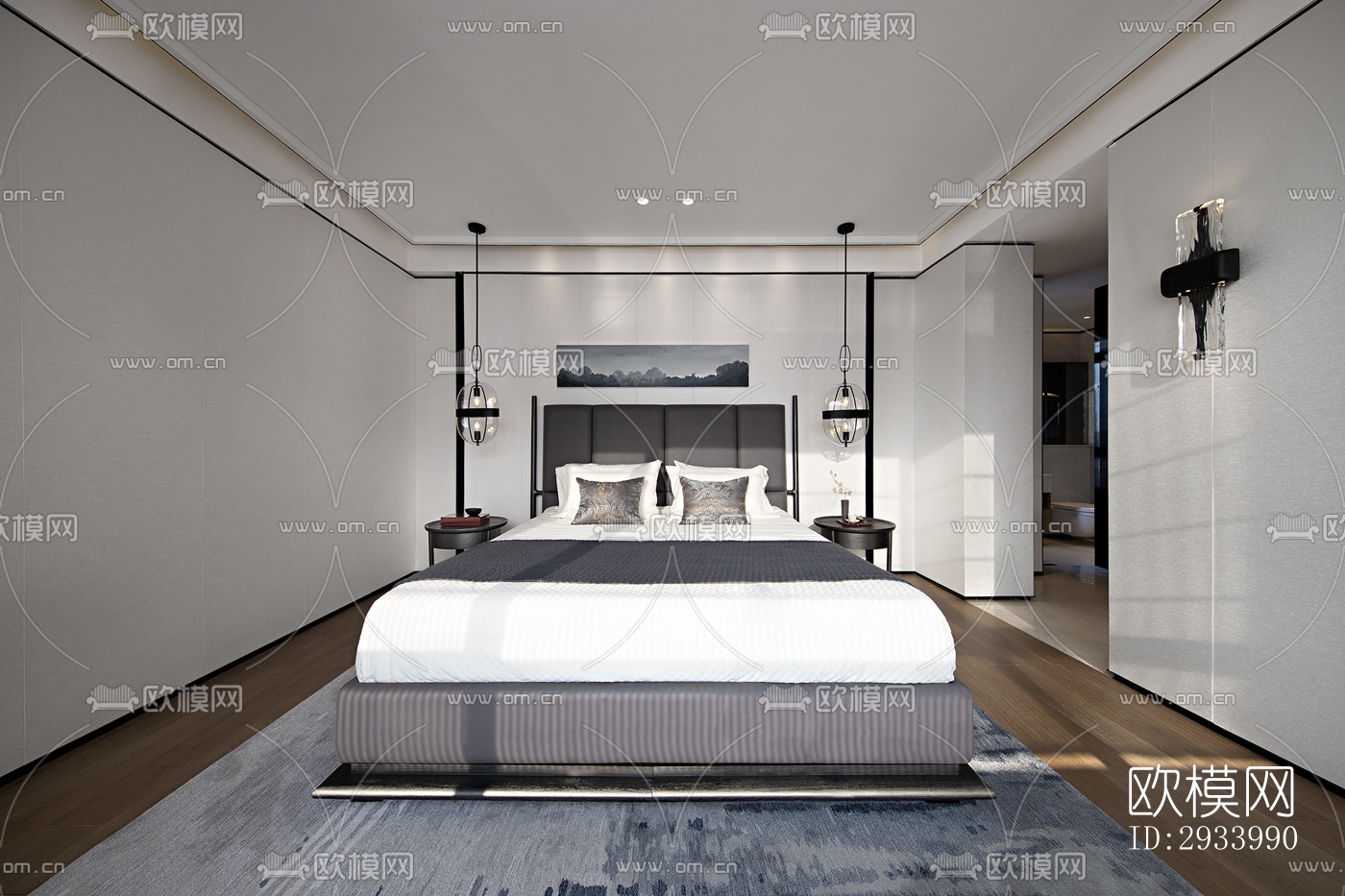 新中式别墅效果图下载（渲染图3）