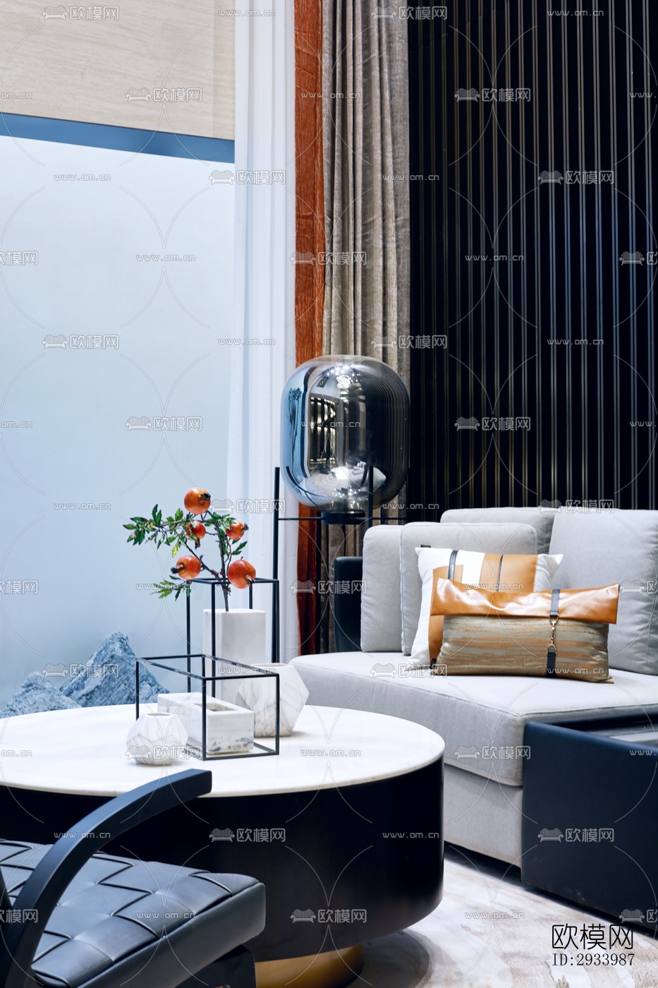 新中式别墅效果图下载（渲染图19）