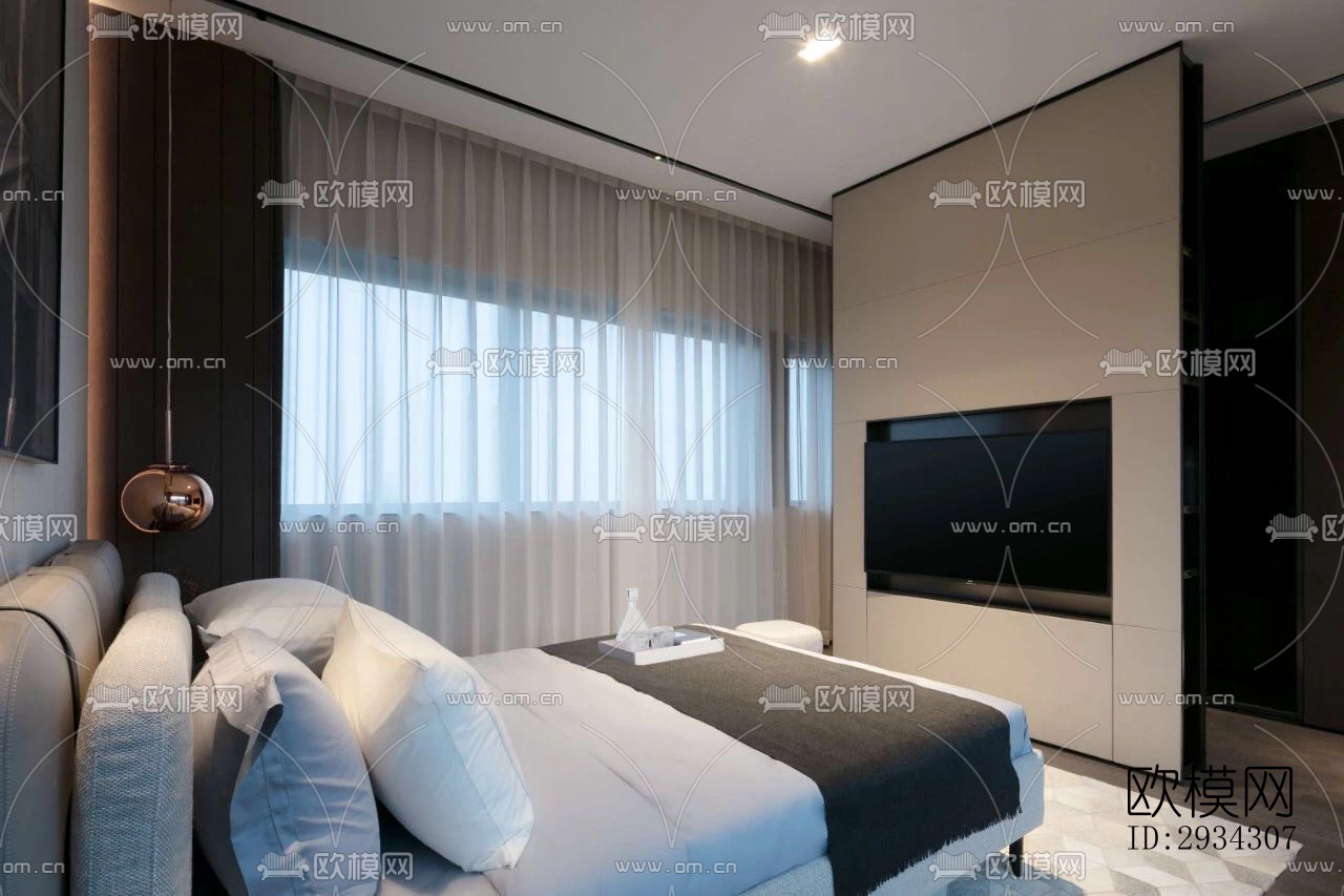 现代复式效果图下载（渲染图5）