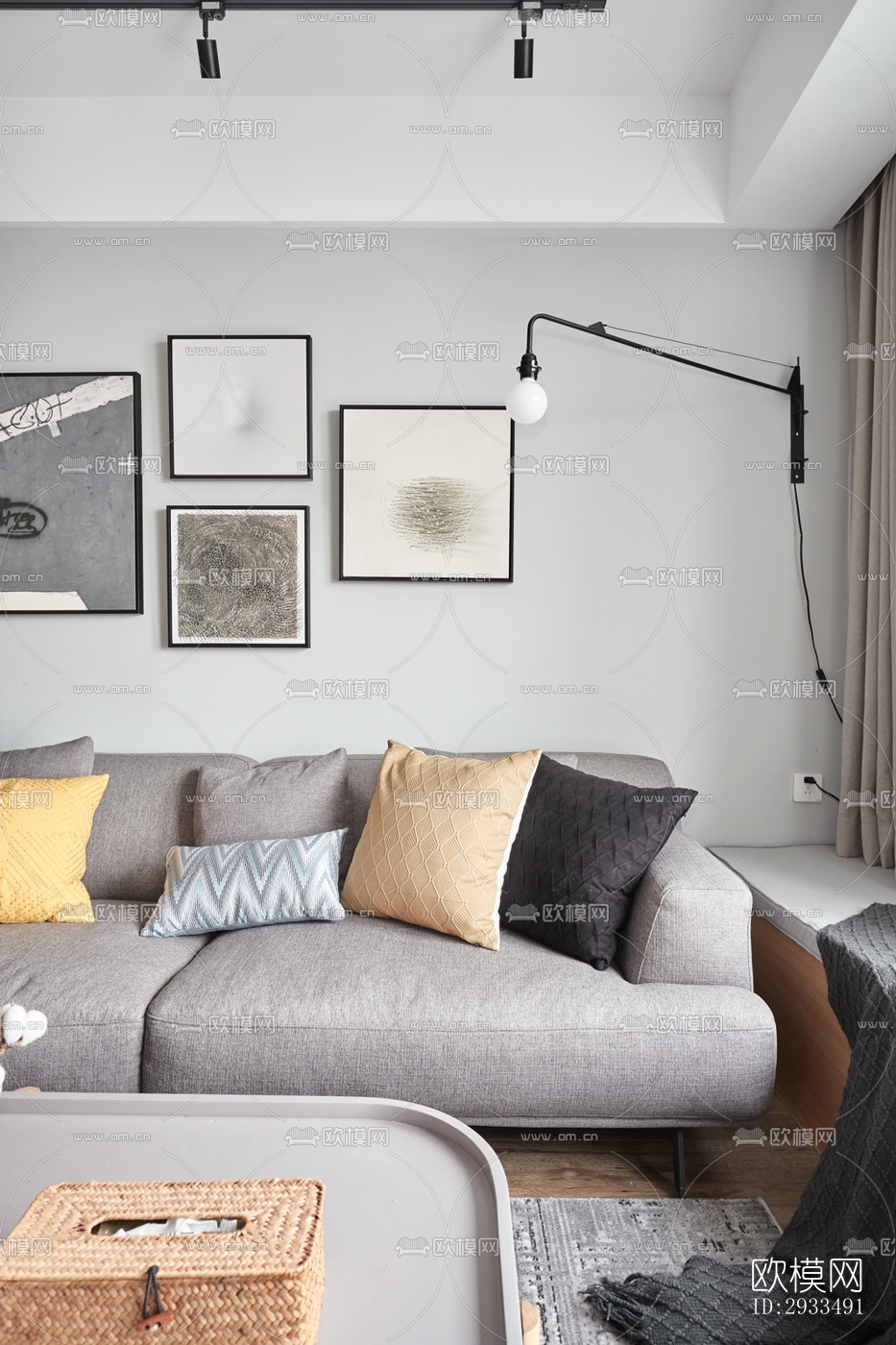 北欧公寓效果图下载（渲染图4）