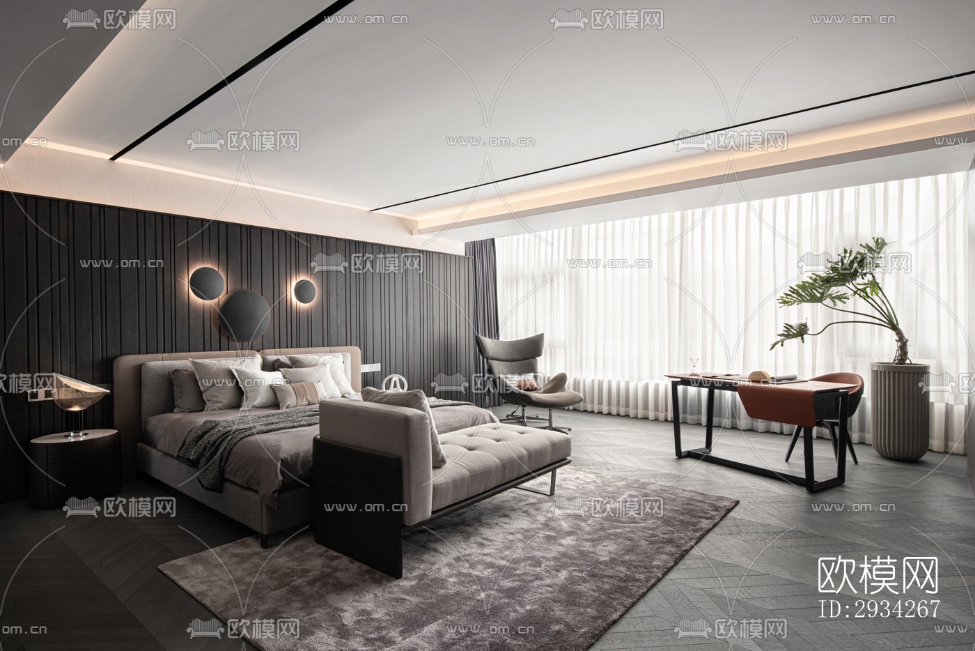 现代复式效果图下载（渲染图11）