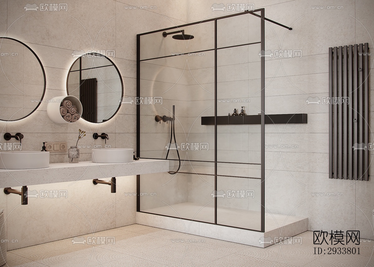 现代公寓效果图下载（渲染图5）