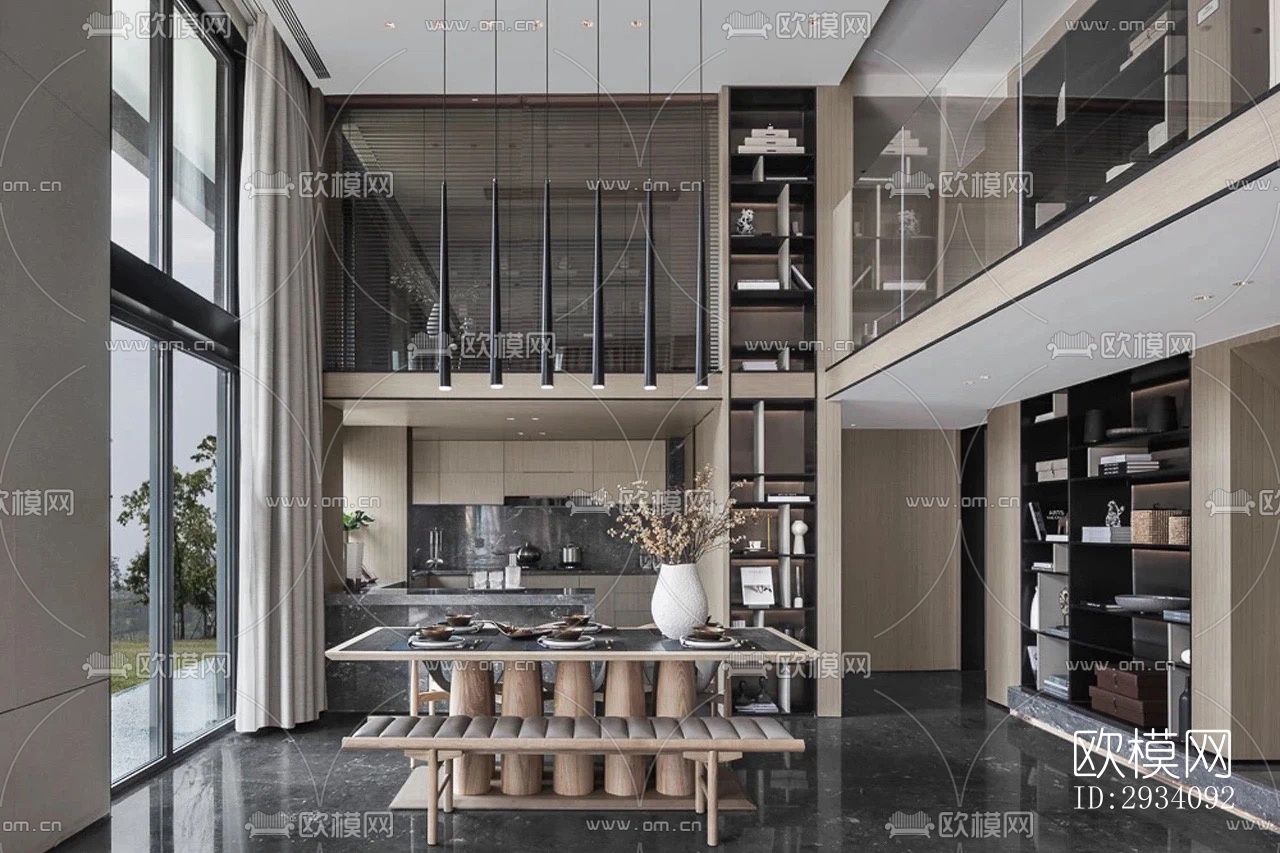 现代别墅效果图下载（渲染图18）