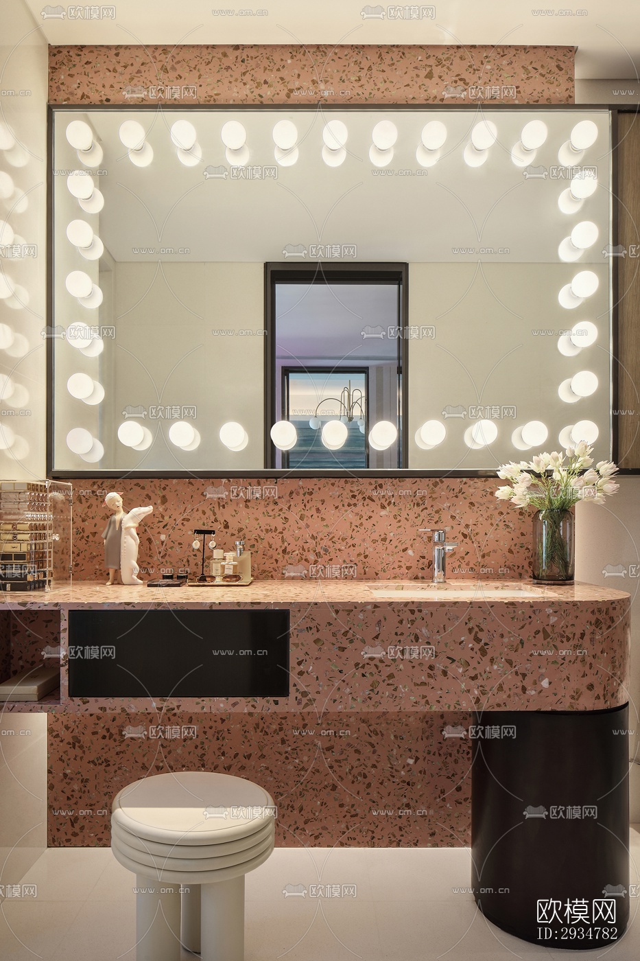 现代平层效果图下载（渲染图8）