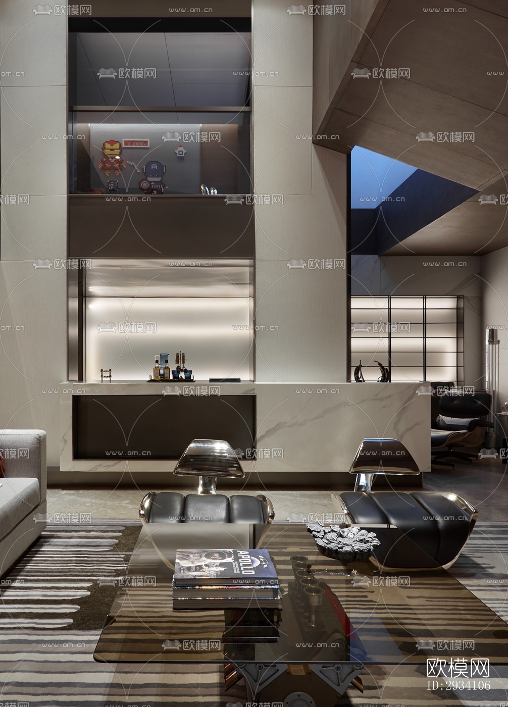 现代别墅效果图下载（渲染图20）