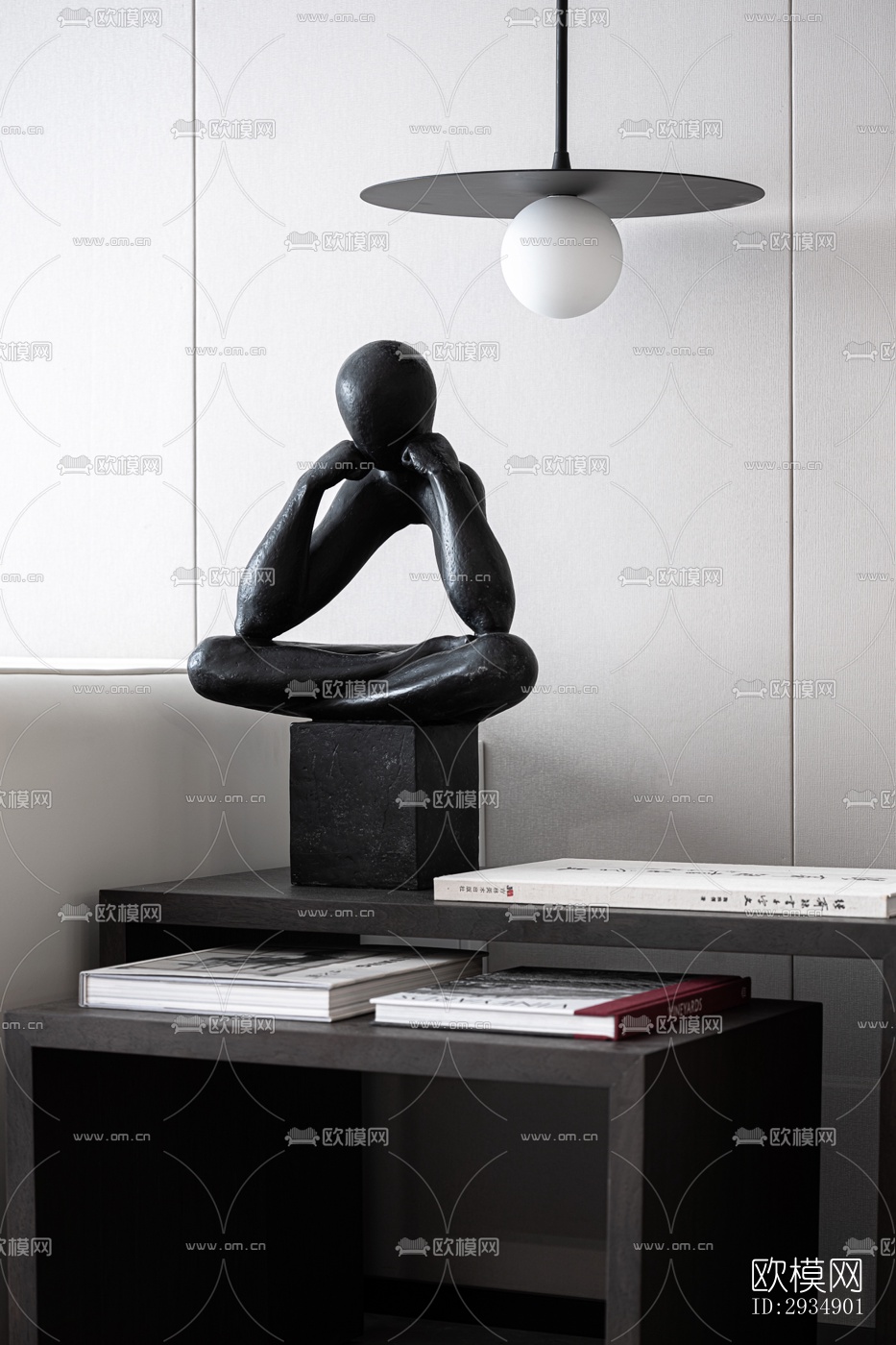 现代平层效果图下载（渲染图14）