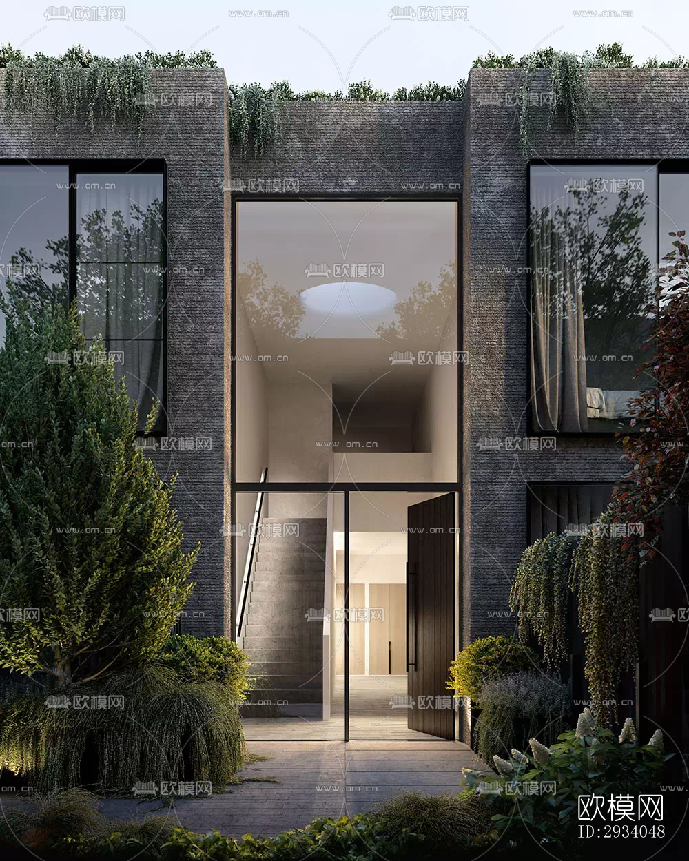 现代别墅效果图下载（渲染图17）