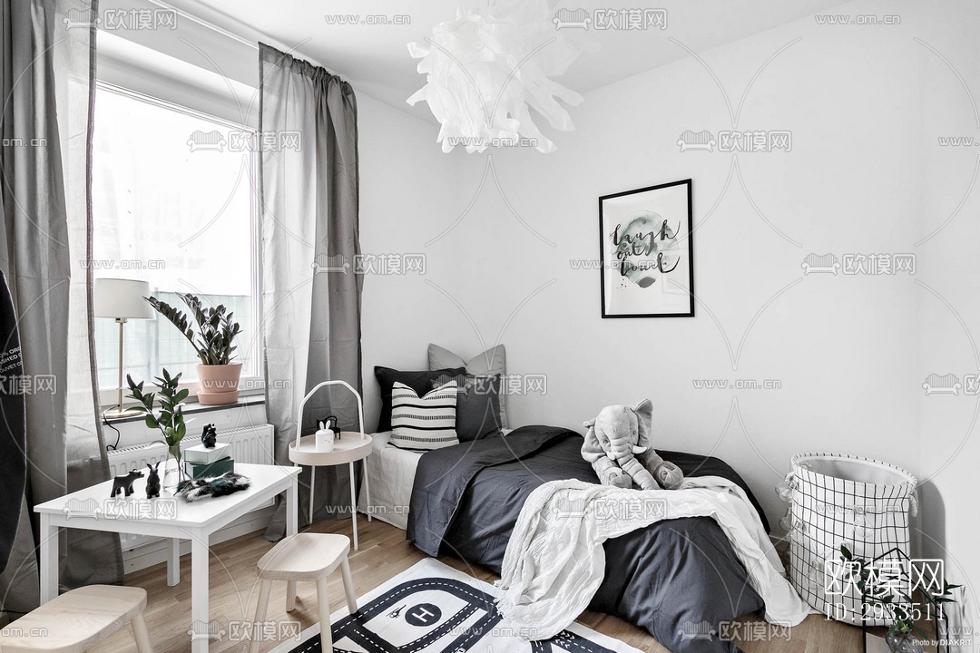 北欧公寓效果图下载（渲染图9）