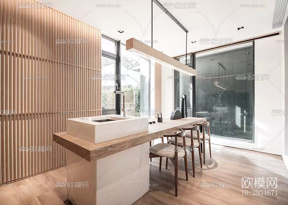 日式平层效果图下载（渲染图18）