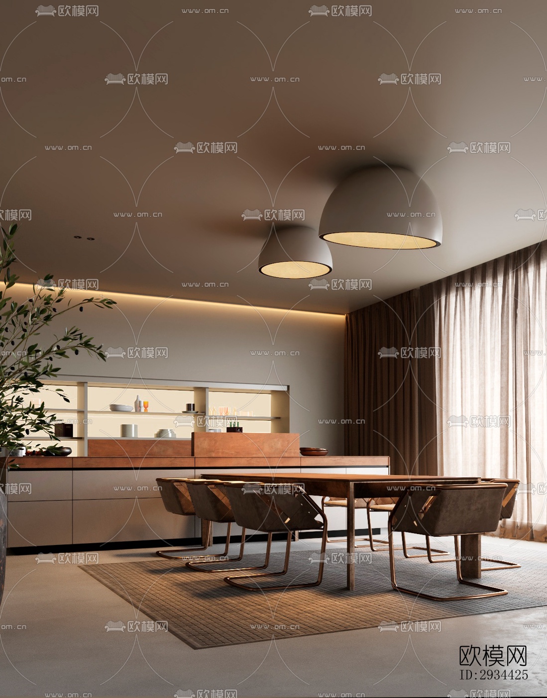 北欧平层效果图下载（渲染图19）