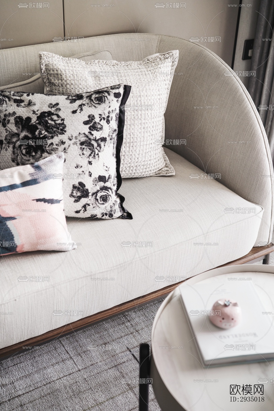 现代平层效果图下载（渲染图5）