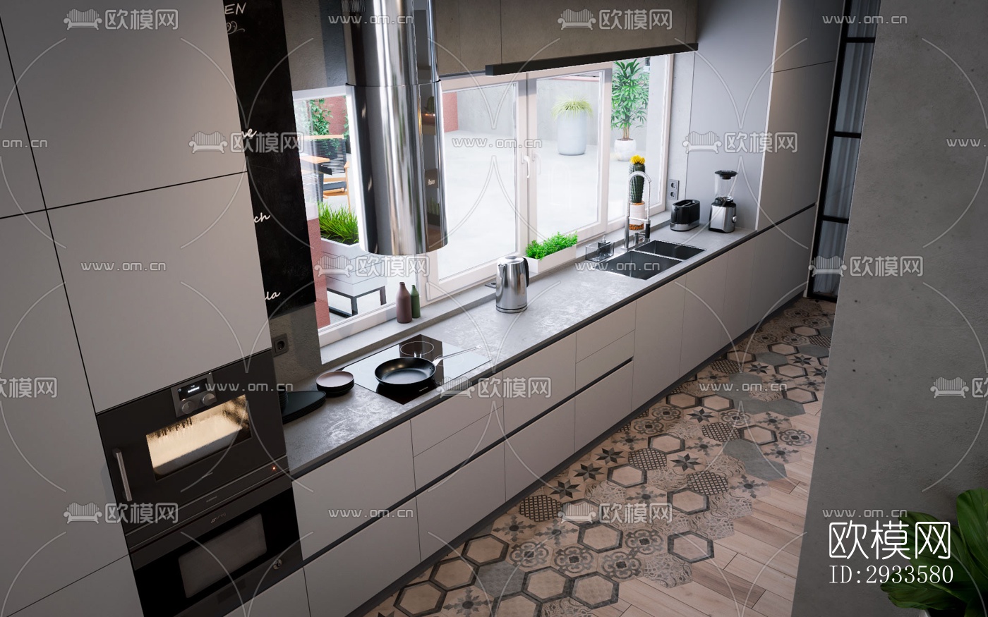 北欧公寓效果图下载（渲染图6）