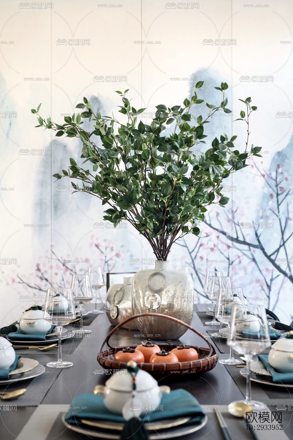 新中式别墅效果图下载（渲染图16）