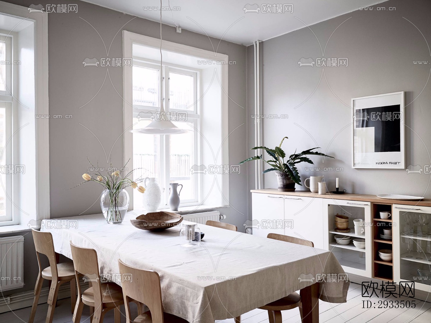 北欧公寓效果图下载（渲染图10）