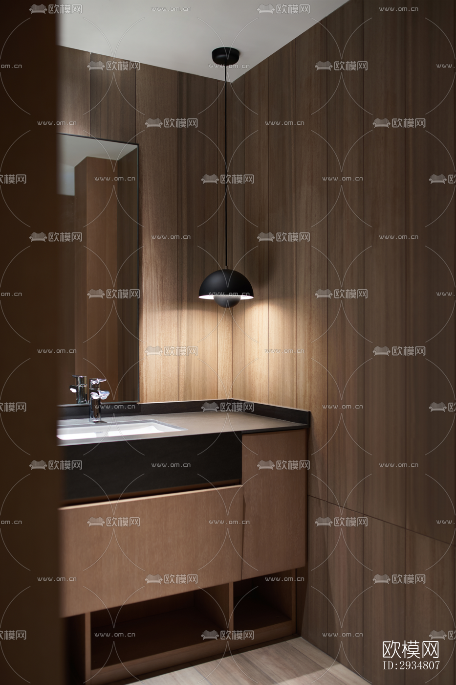 现代平层效果图下载（渲染图19）