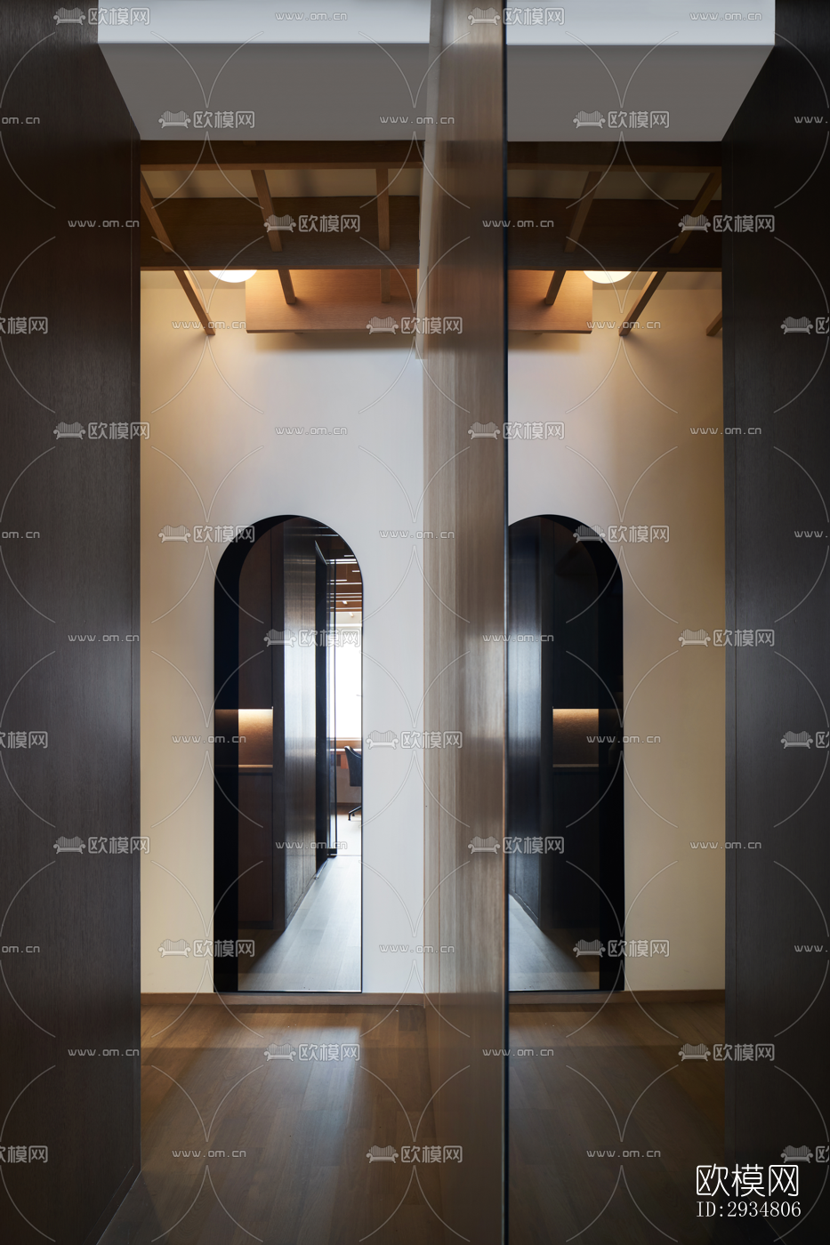 现代平层效果图下载（渲染图1）