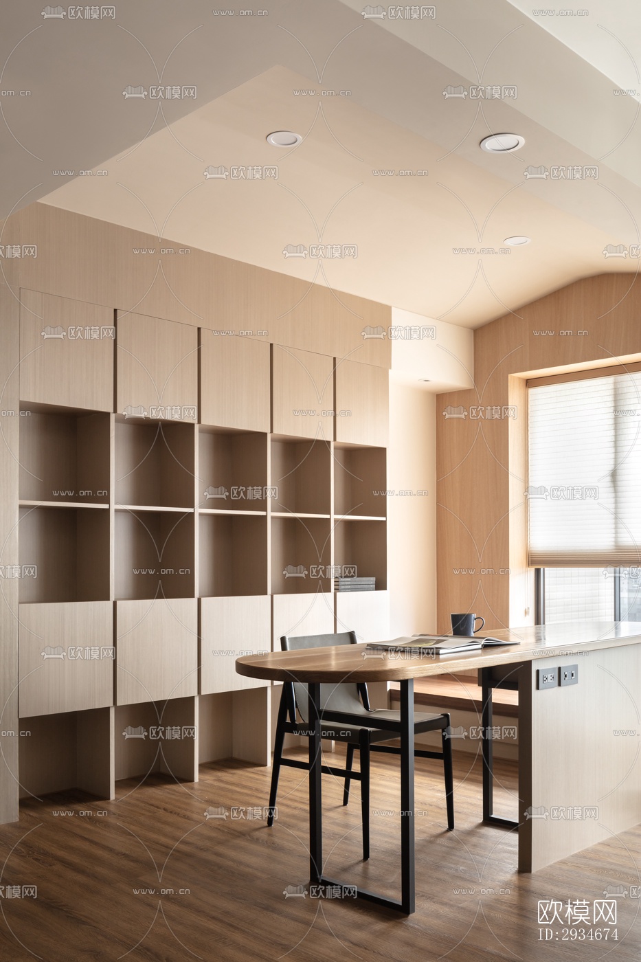 日式平层效果图下载（渲染图2）