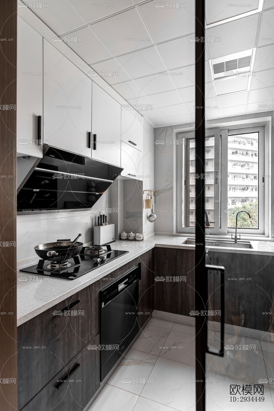 后现代平层效果图下载（渲染图10）