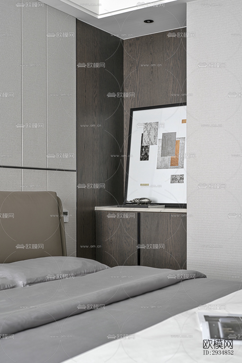 现代平层效果图下载（渲染图10）