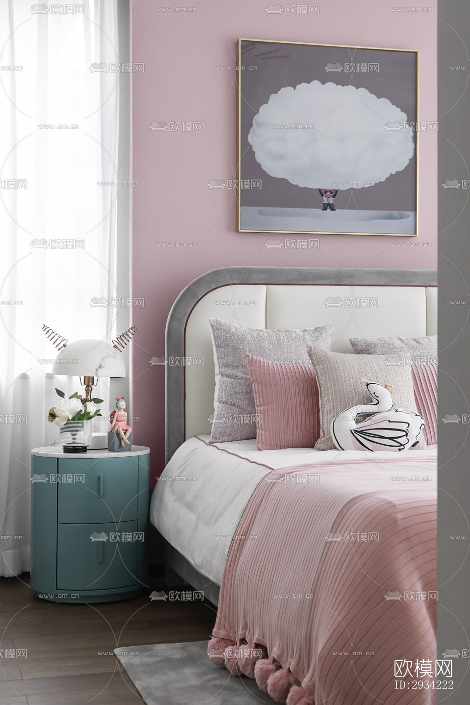 新中式复式效果图下载（渲染图13）