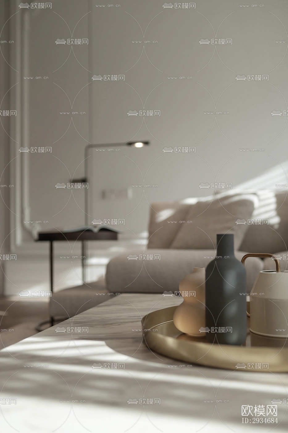 欧式平层效果图下载（渲染图20）