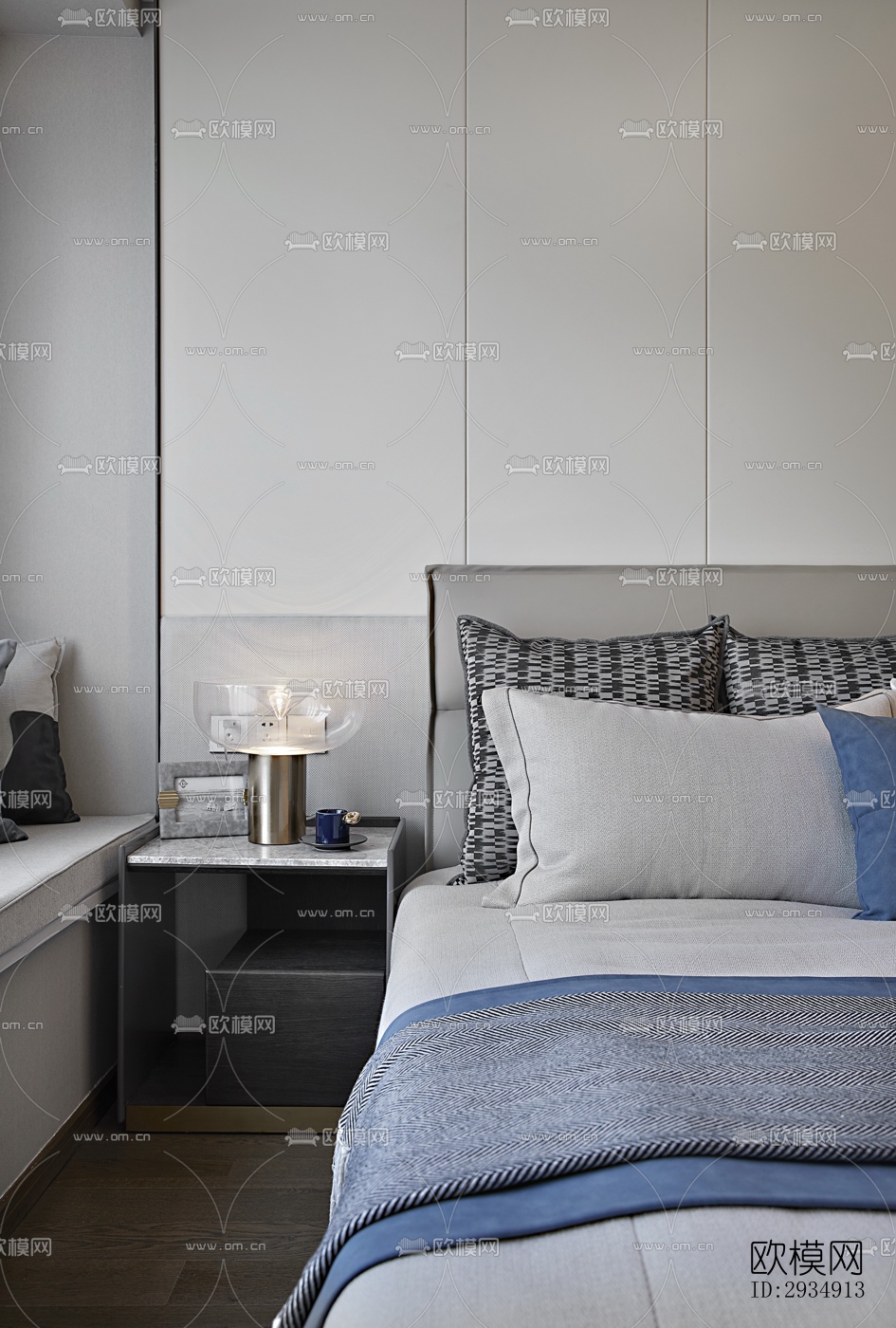 现代平层效果图下载（渲染图17）