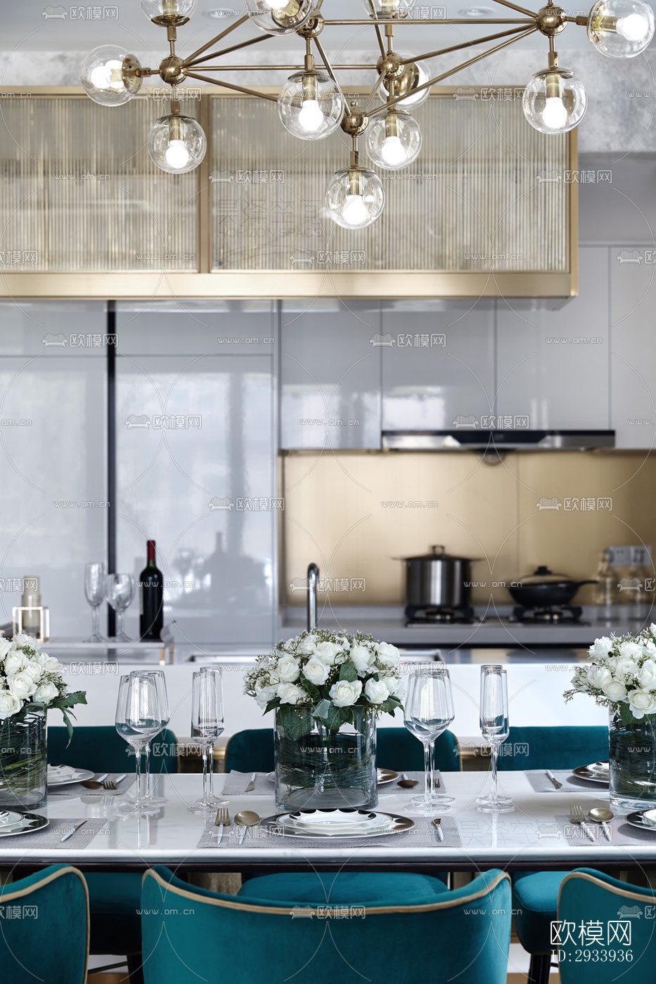 新中式别墅效果图下载（渲染图7）