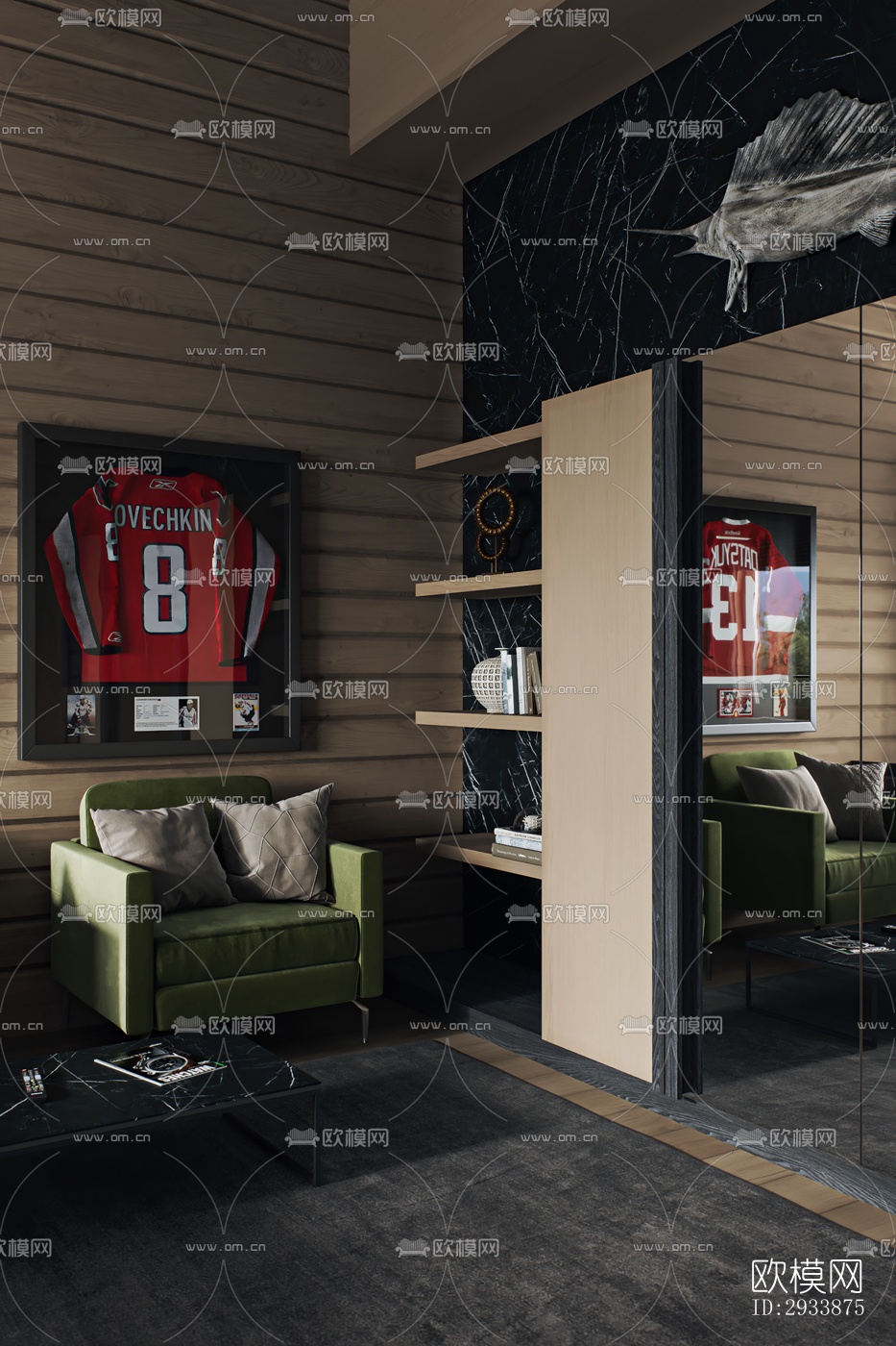 北欧别墅效果图下载（渲染图8）