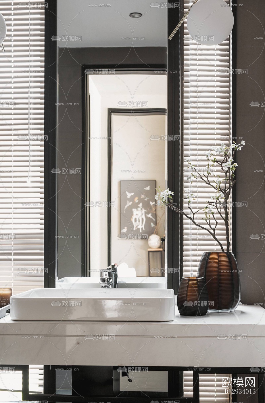 新中式别墅效果图下载（渲染图20）