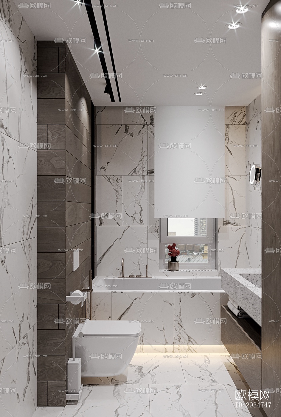 现代平层效果图下载（渲染图2）