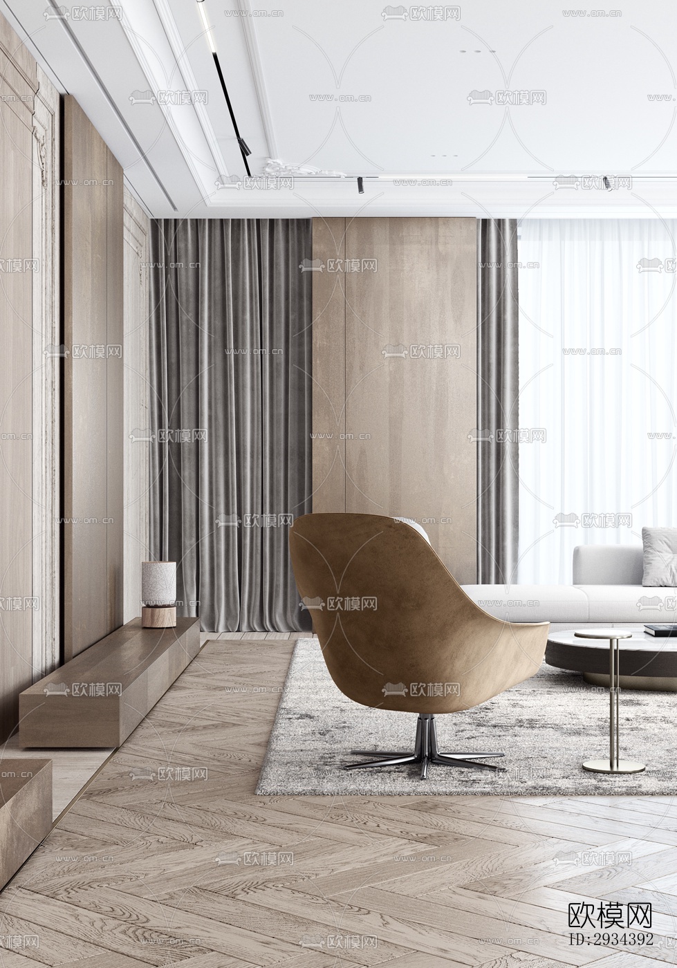 北欧平层效果图下载（渲染图5）