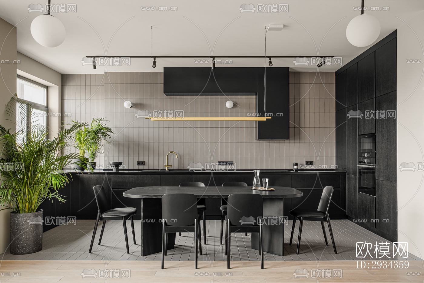 侘寂平层效果图下载（渲染图1）