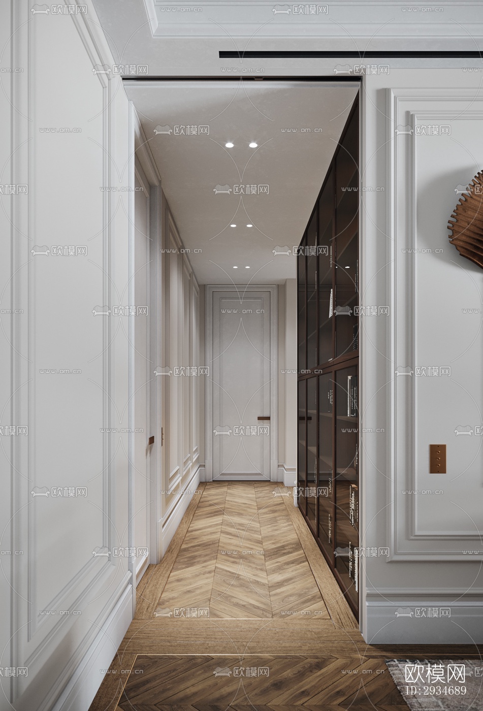 欧式平层效果图下载（渲染图17）