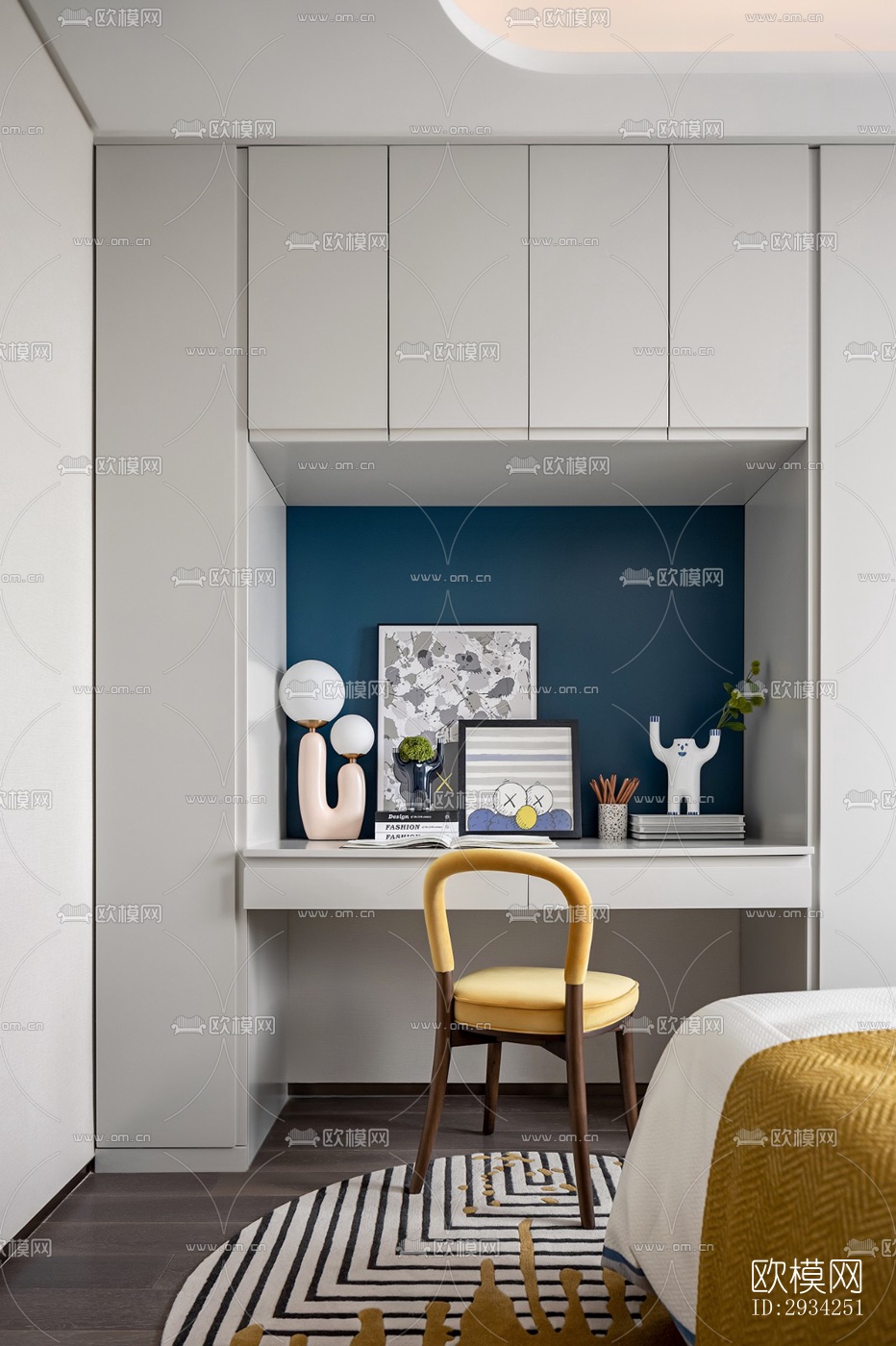 现代复式效果图下载（渲染图6）