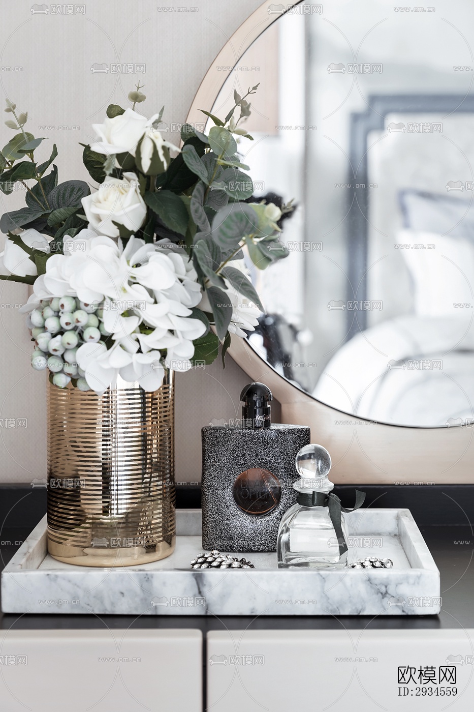 新中式平层效果图下载（渲染图6）