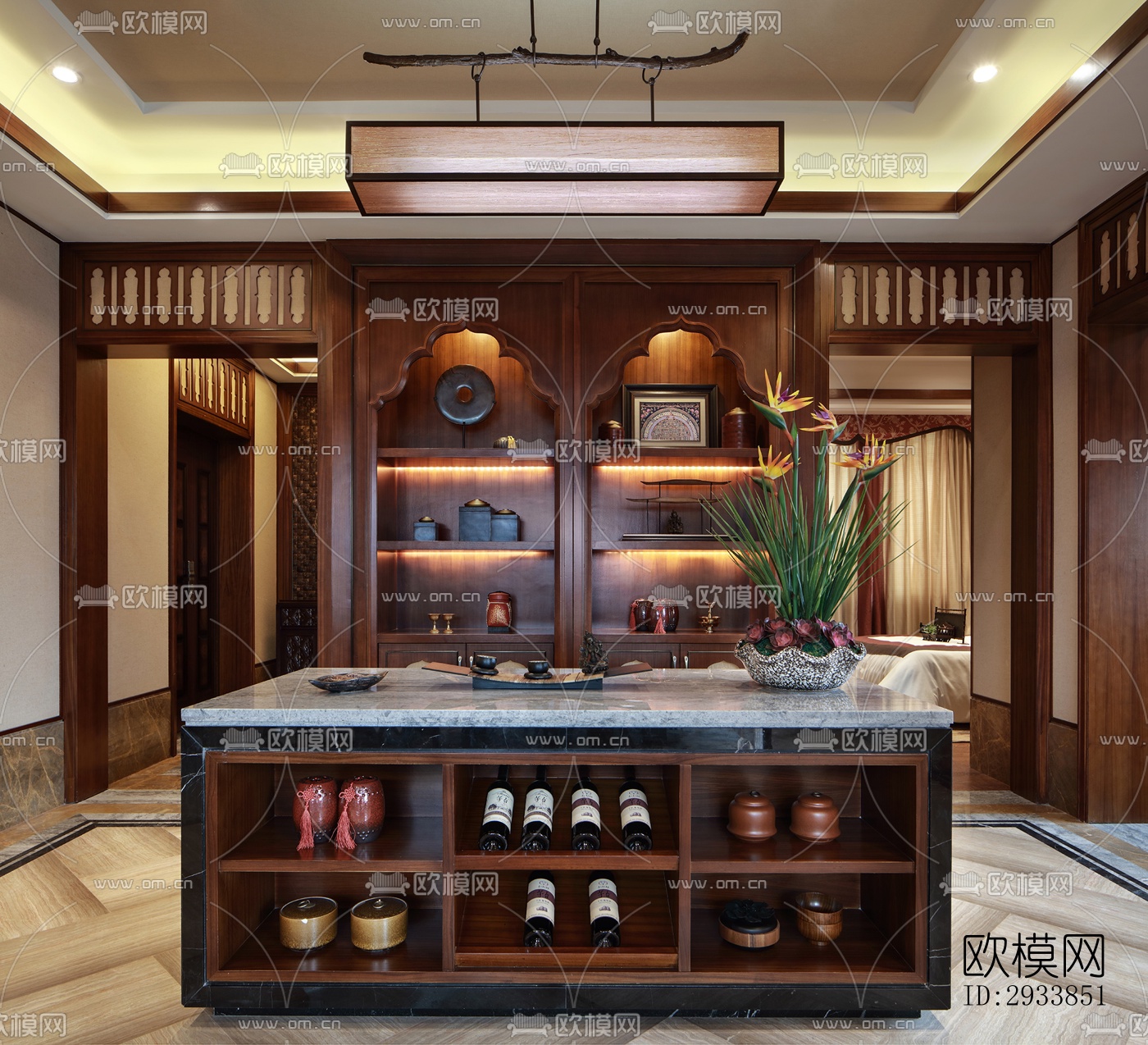 东南亚别墅效果图下载（渲染图1）