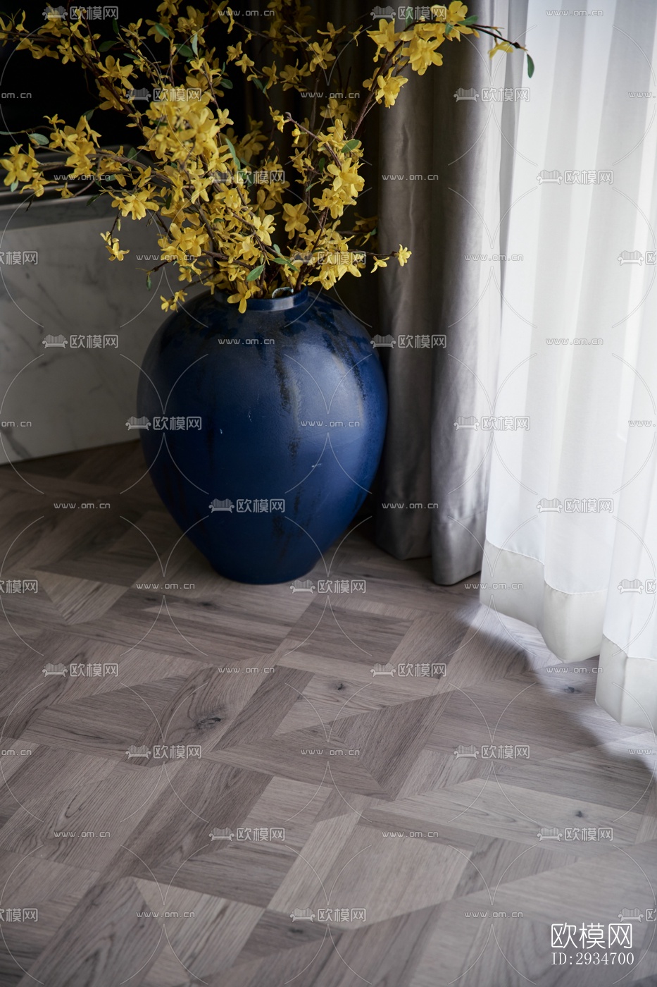 现代平层效果图下载（渲染图6）