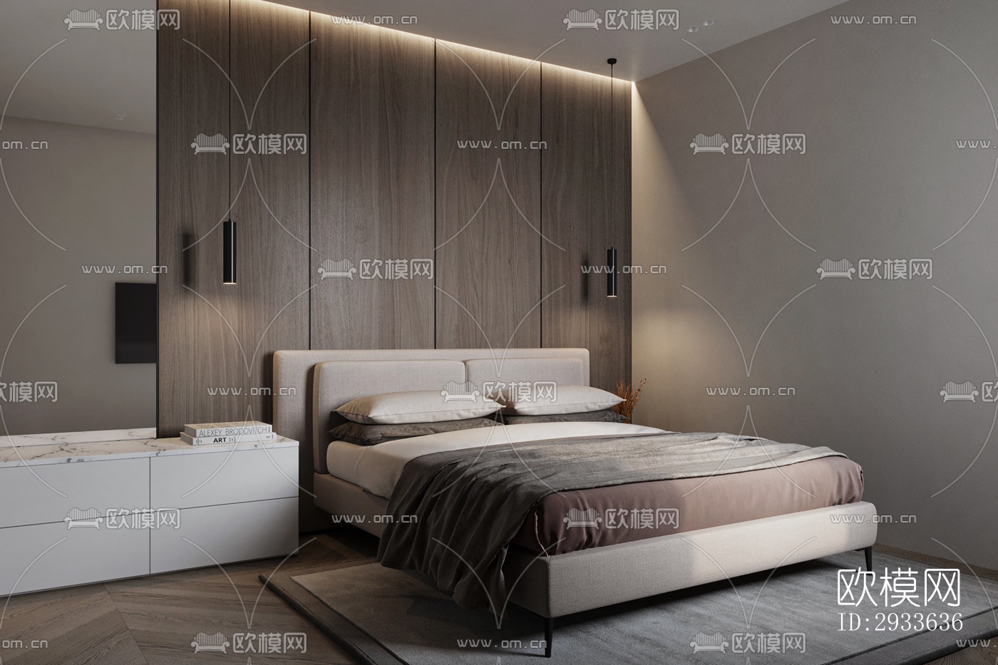 北欧公寓效果图下载（渲染图5）