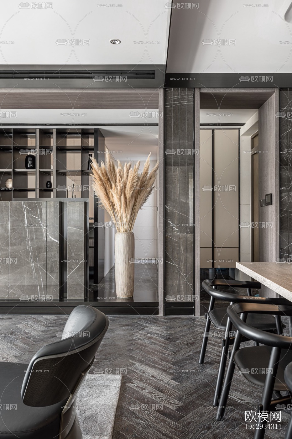 现代复式效果图下载（渲染图11）