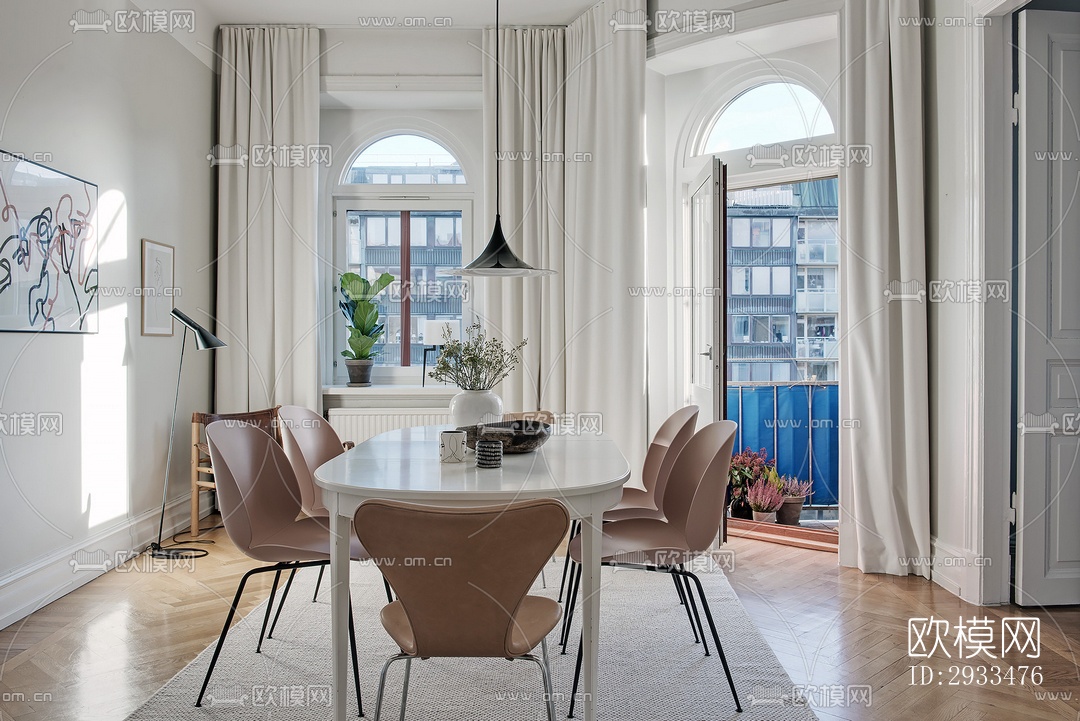 北欧公寓效果图下载（渲染图6）