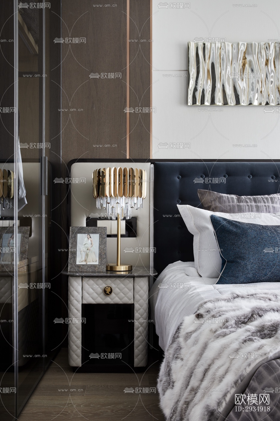 现代平层效果图下载（渲染图12）