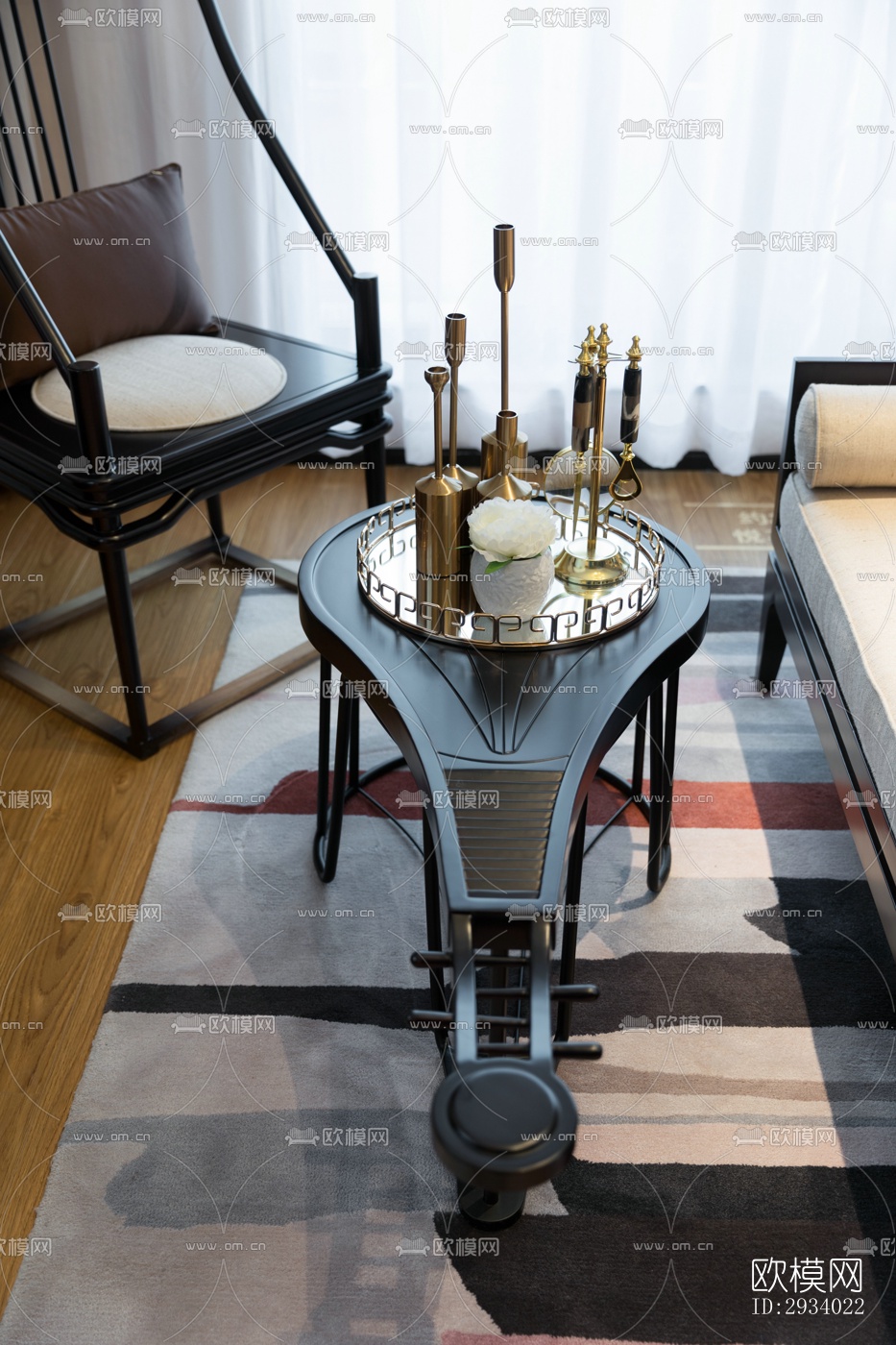 新中式别墅效果图下载（渲染图15）