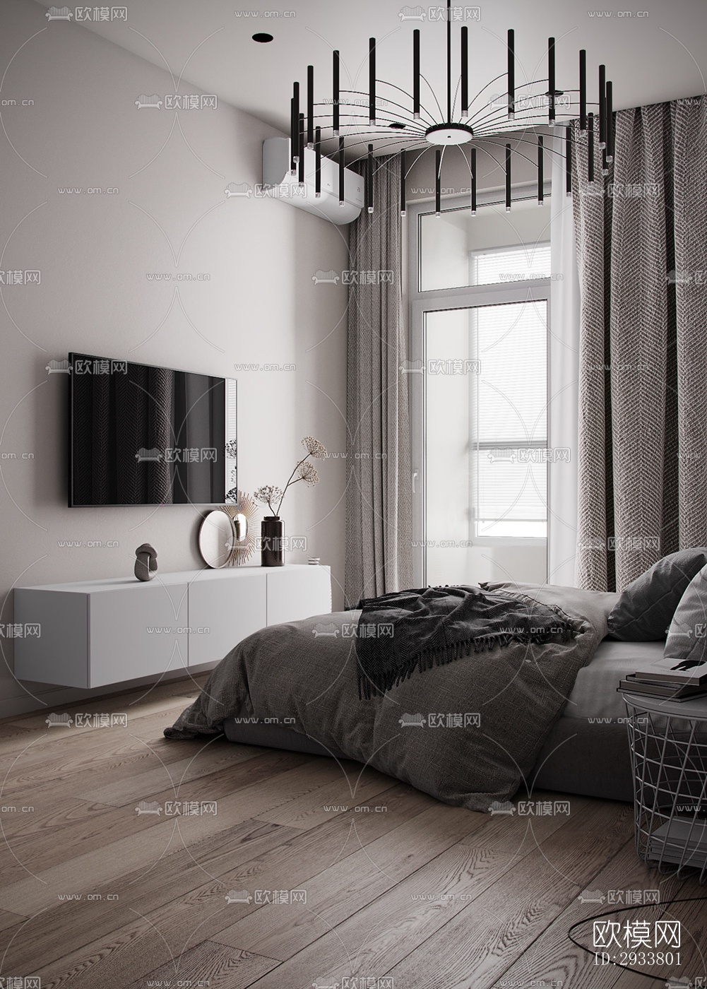 现代公寓效果图下载（渲染图11）