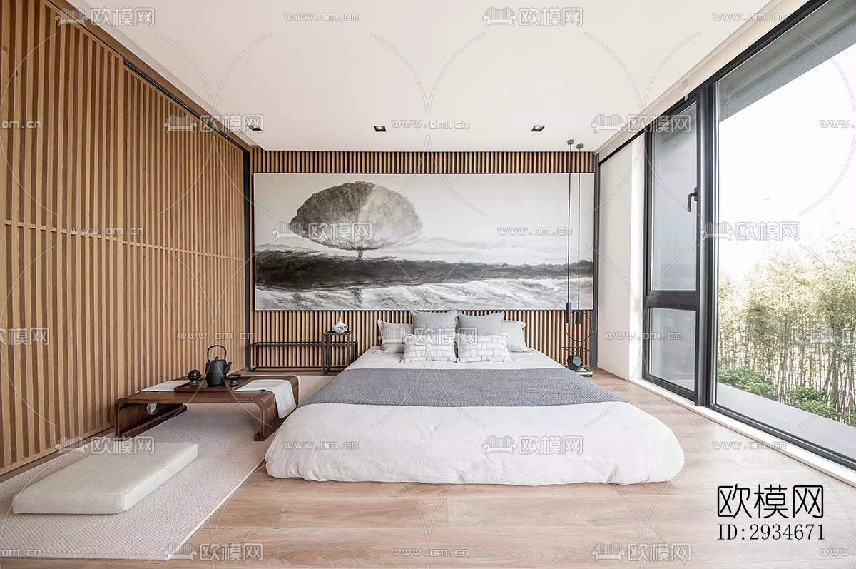 日式平层效果图下载（渲染图19）